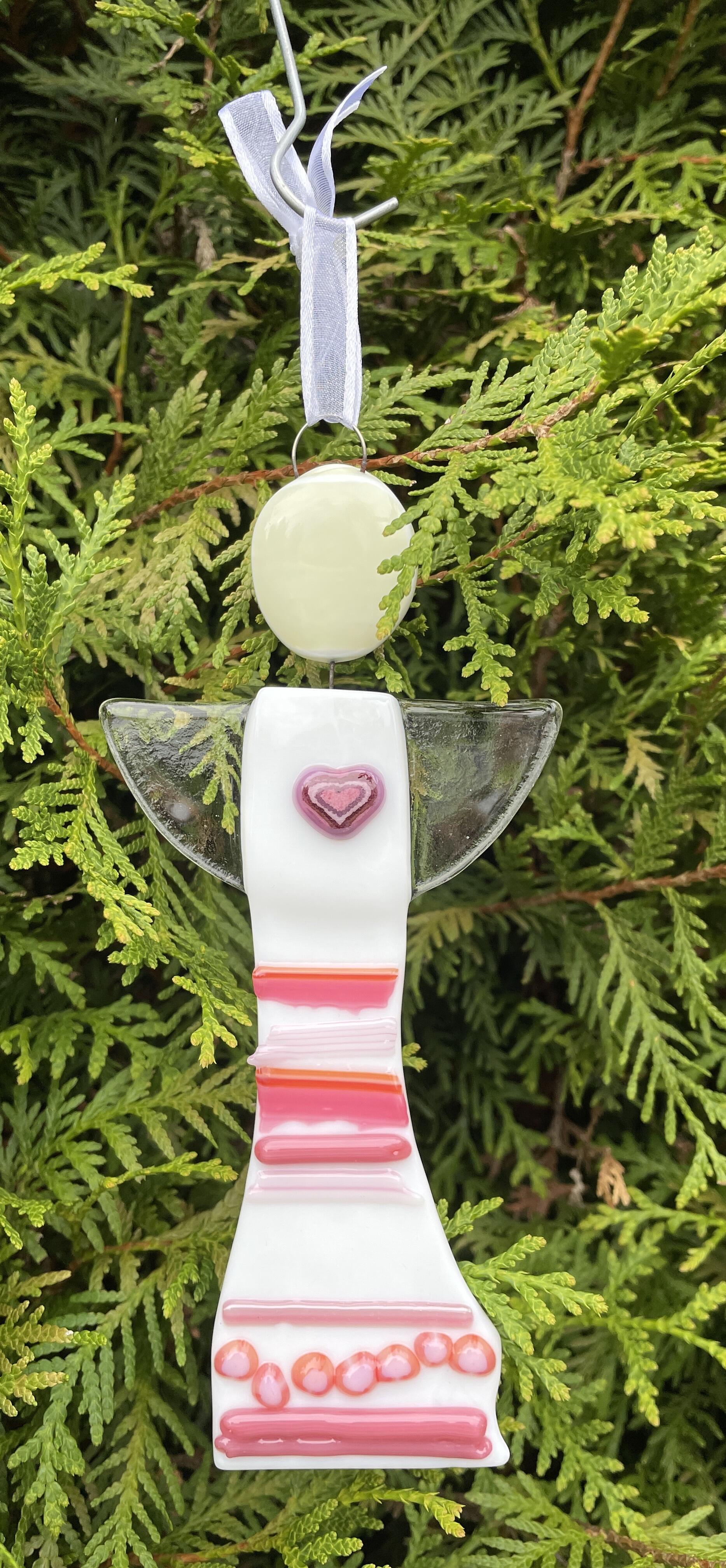 Angel, handmade from glass with melted Millefiori - Design 13 Unikat