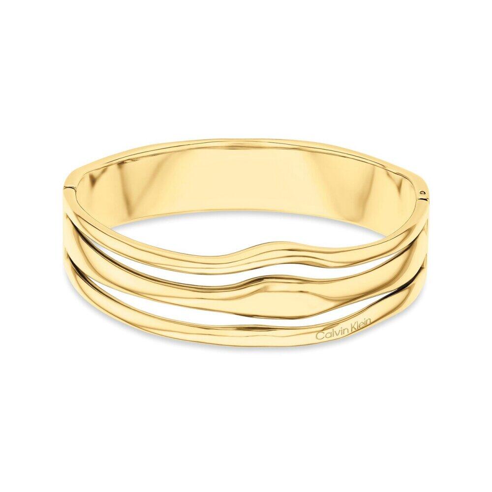 Calvin Klein - 35000719 - Jonc - pour femme - plaqué or jaune - 60 × 52 mm