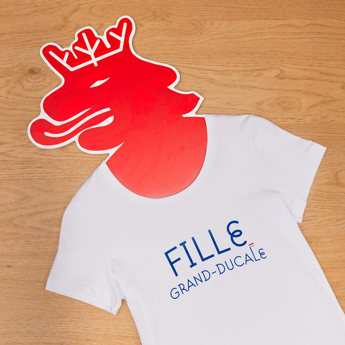 WHITE T-SHIRT GRAND-DUCAL GIRL
