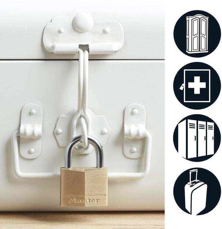 4 petit cadenas à clé + 2 etiquette valise,cadenas casier,cadenas