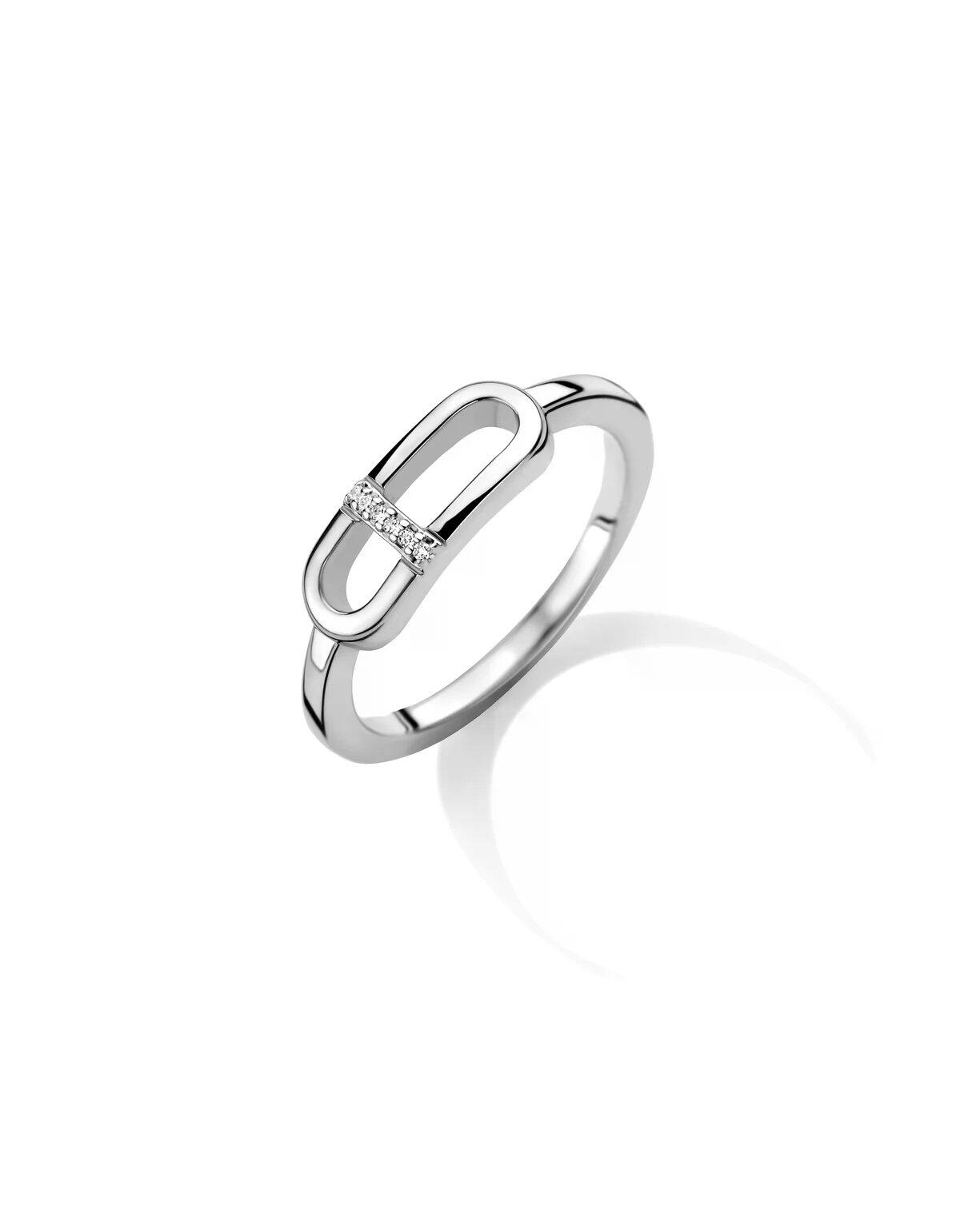 RING NEW ICON W52 SILVER RHODIUM PL. ZR FR SWAROVSKI® FJF0040652SWH