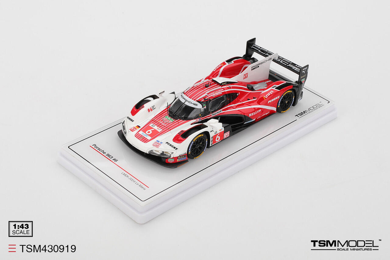 [Pre-order] TSM Model - #TSM430919 - Porsche 963 #6 Porsche Penske Motorsport - 2024 Le Mans 24 Hours - 1/43