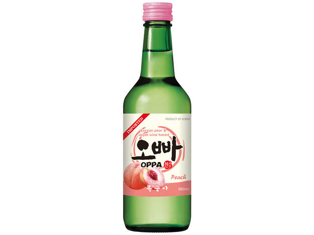 OPPA - Soju Boisson Alcool Coréenne Pêche ALC 12% - 360ml 