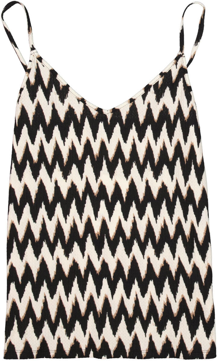Top spaghetti à imprimé allover