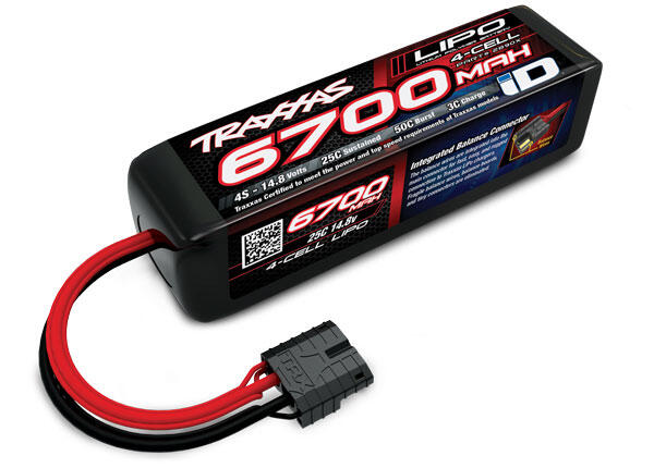 Traxxas 2890X Power Cell Lipo Battery 6700 mAh 14.8 Volt 4S for the big Traxxas Models