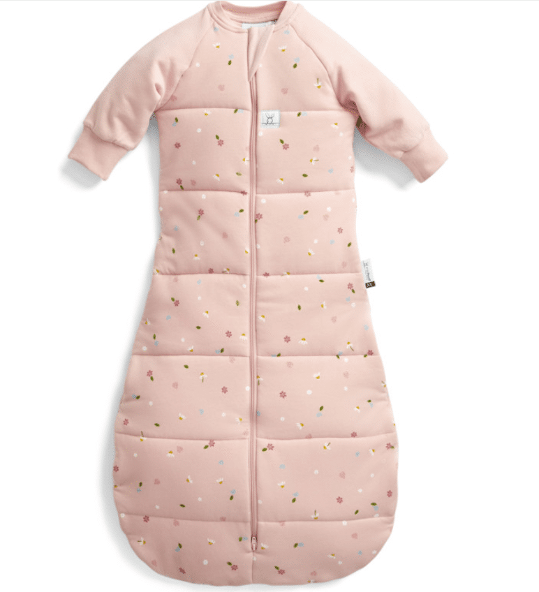 Ergopouch Jersey sleep sack with sleeves, TOG 2.5, Model: Daisies – 8-24 months