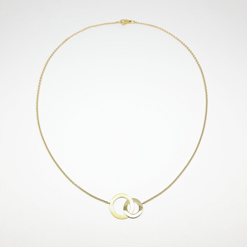Collier aus 18kt Gelbgold handgefertigt. Unikat.