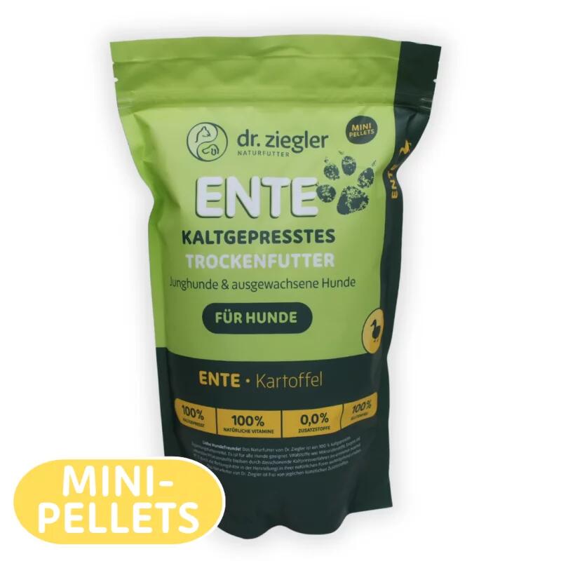 Cold-pressed dry food - Duck & Potato Mini-Pellets