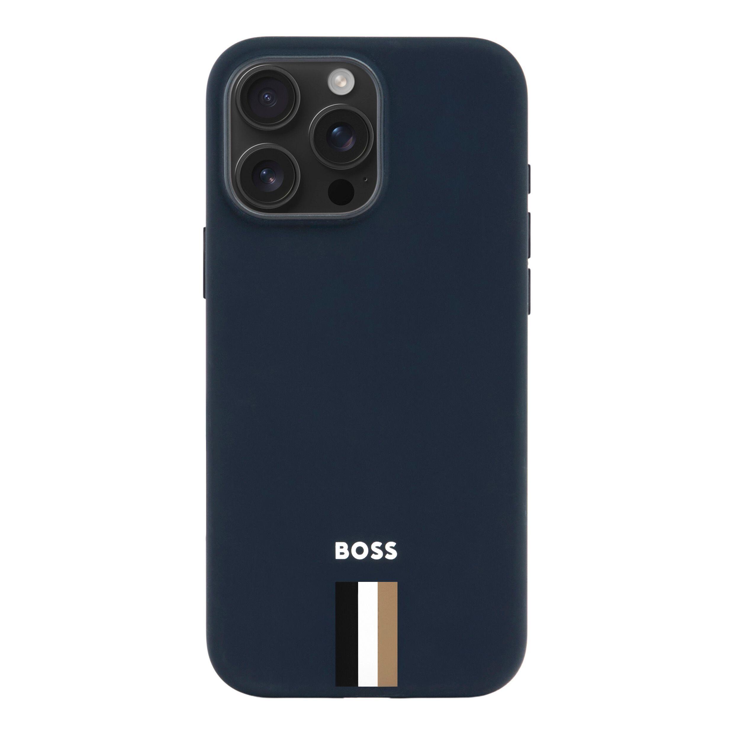 Coque Iconic Navy pour iPhone 16 Pro Max - HUGO BOSS