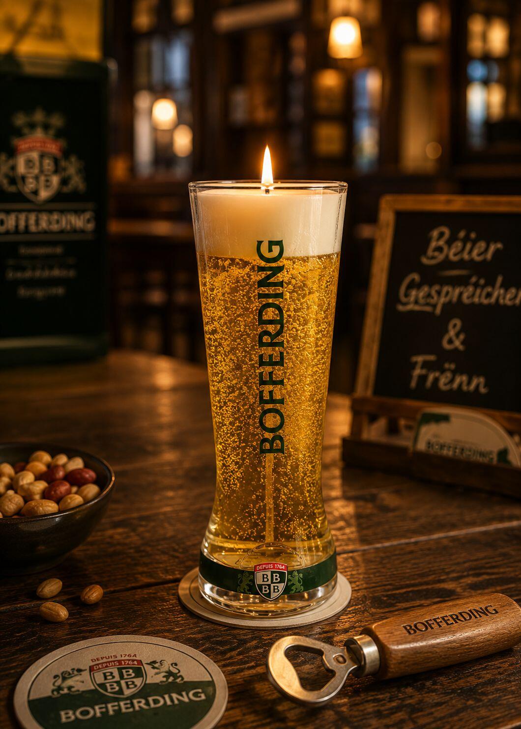 Bierkerze "Flûte" - Bofferding