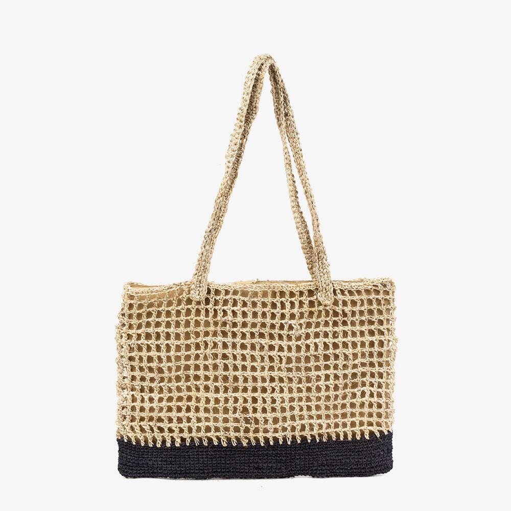 Fique Einkaufstasche Schwarz