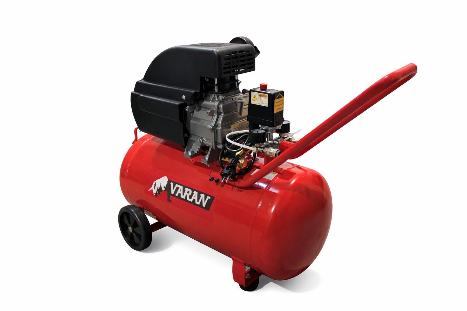 Varan Motors - ZBM50 Compresseur d'air 50 litres 2CV 1500W  2800rpm 192 l/min 8 bars