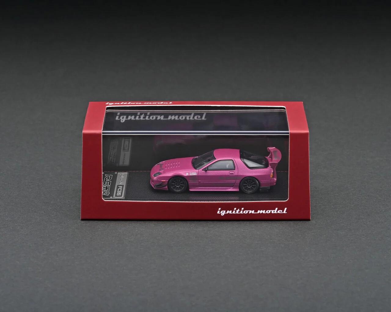 Ignition Model - #IG2499 - Mazda RX-7 (FC3S) RE Amemiya - Matte Purple Metallic - 1/64