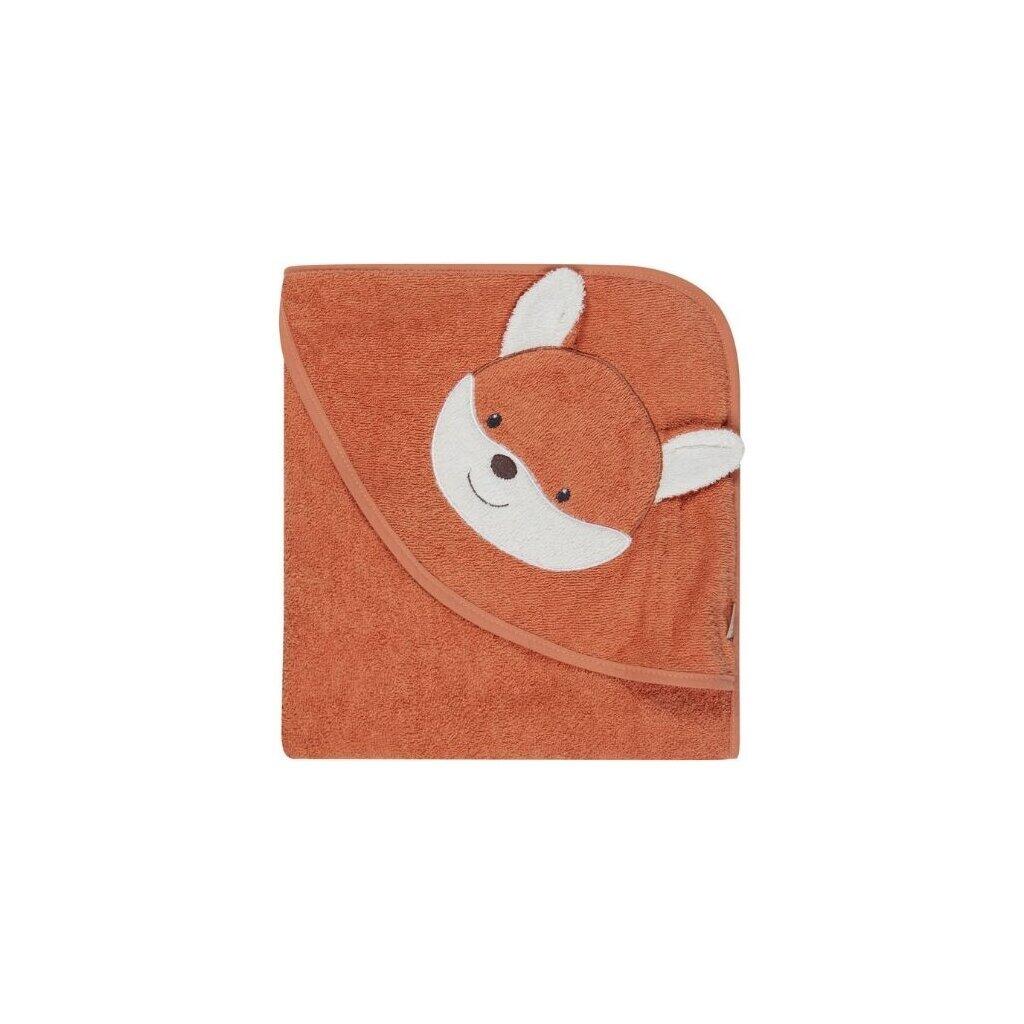 Kapuzenbadetuch Filou 100x100 cm - rost