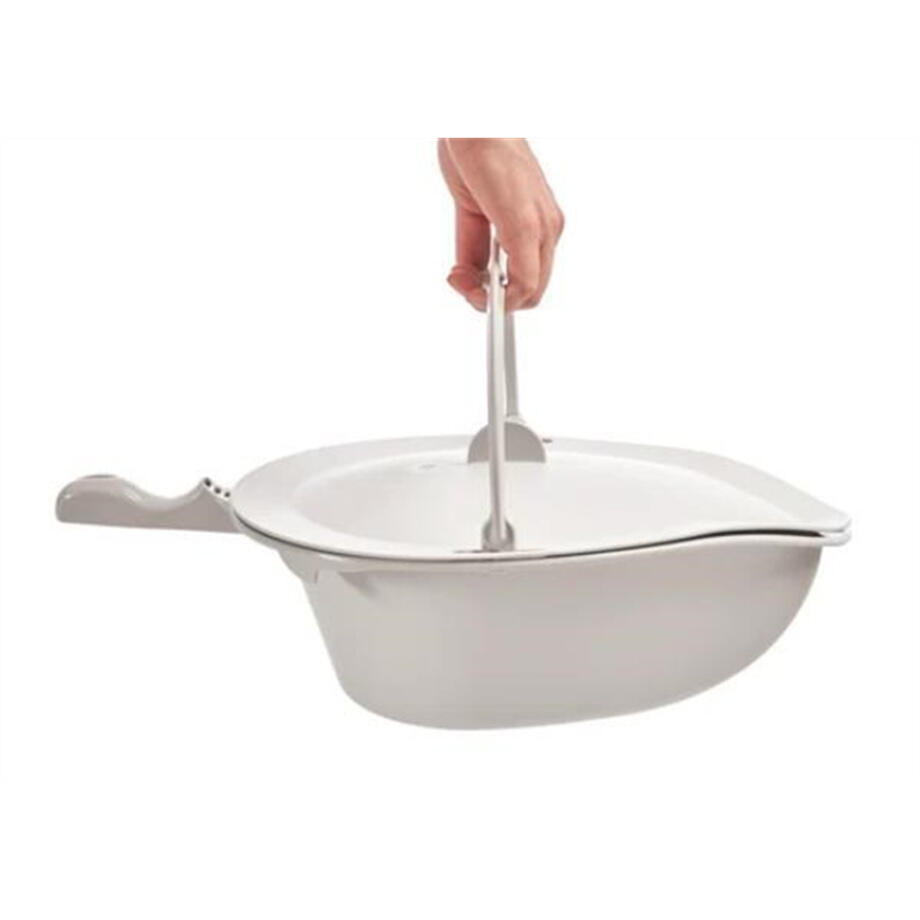 Bassine, grise, avec couvercle et poignee, compatible avec Clean/Swift Mobil