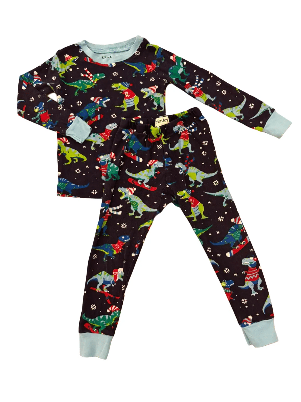 Hatley Dinosaur Christmas Pajamas (2Y)