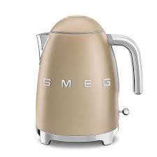 Bouilloire SMEG au style des années 50 KFL03CHMEU 1,7 L champagne mat