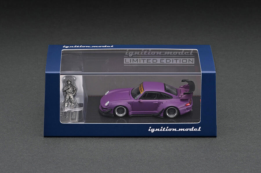 Ignition Model - #IG2151 - Porsche - RWB 993 - matte purple - featuring Mr. Nakai - 1/64
