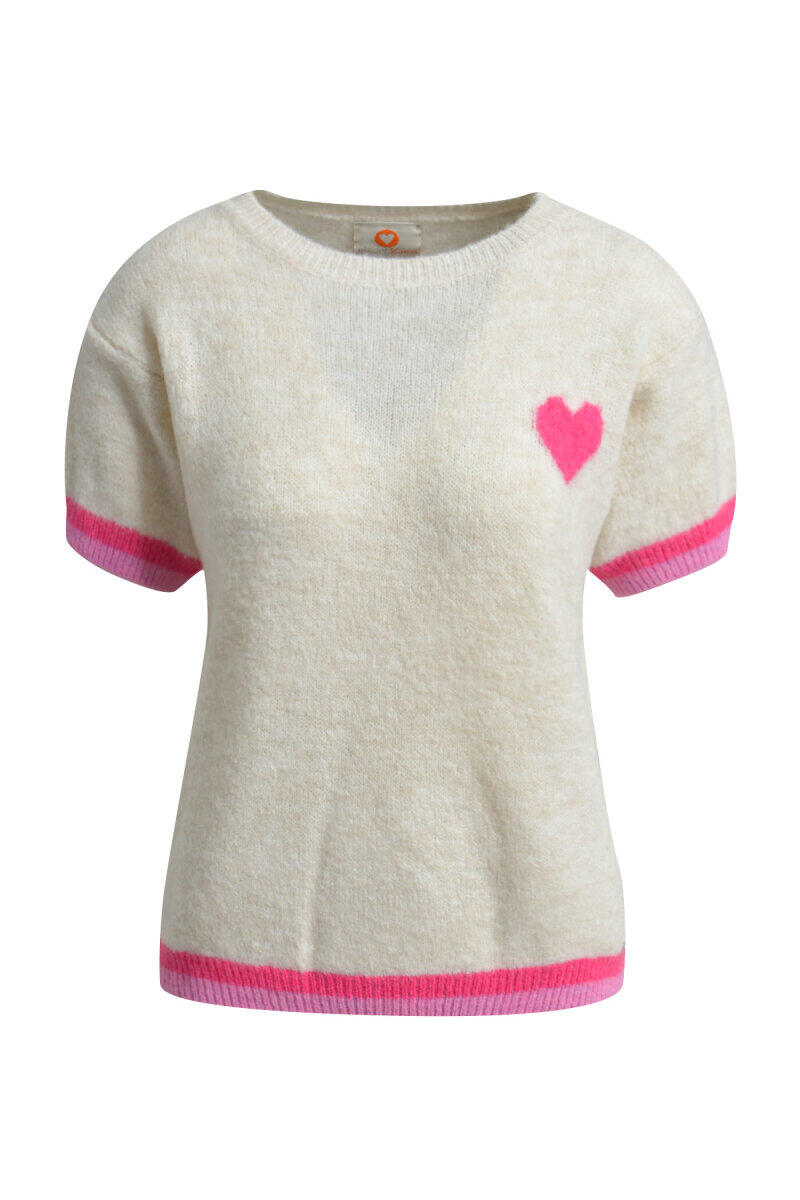 Pull en maille à manches courtes
