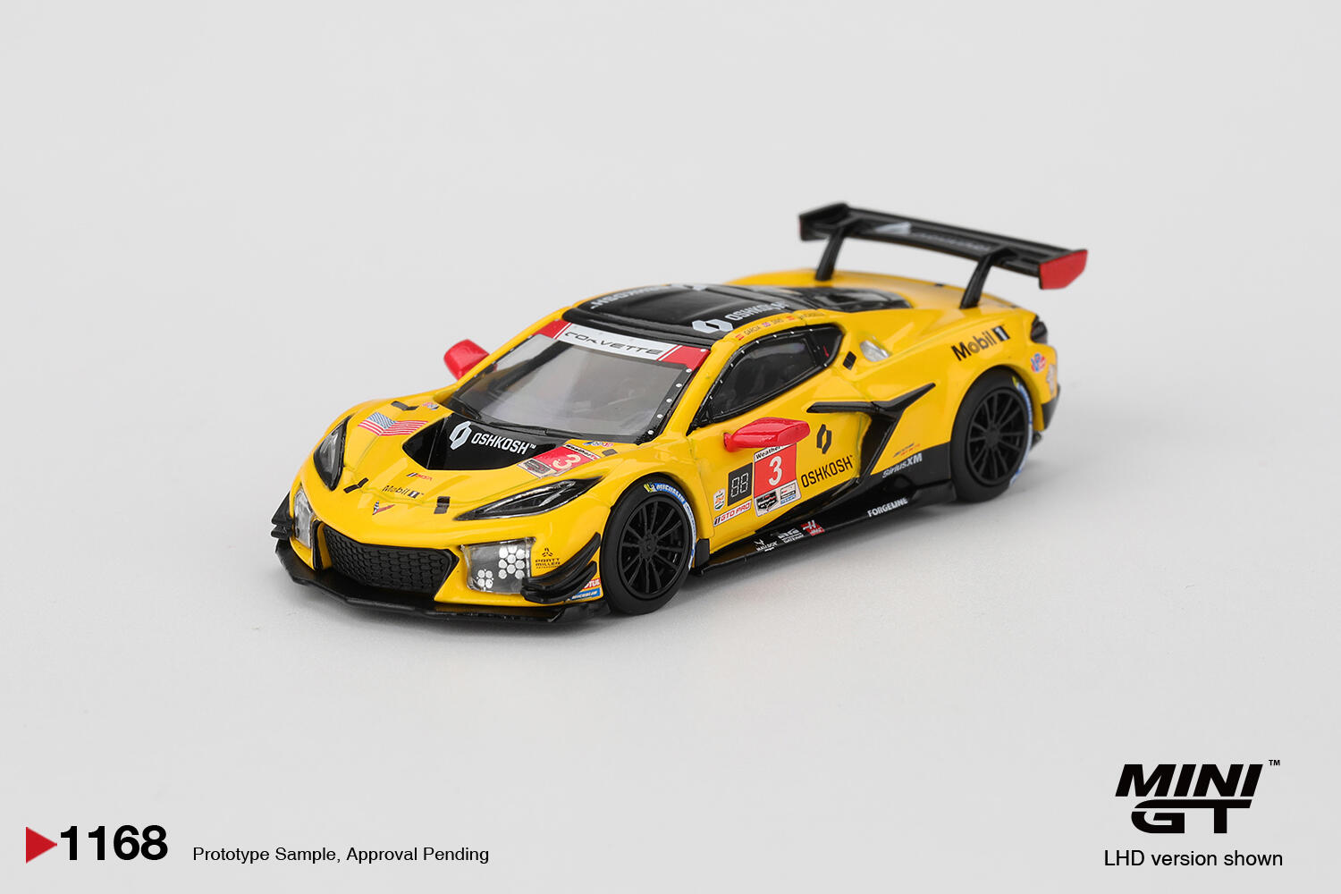 [Vorbestellbar] MINI GT - #MGT01168-L - Chevrolet Corvette Z06 GT3. R #3 Corvette Racing by Pratt Miller Motorsports - 2025 IMSA Daytona 24 Hrs - 1/64
