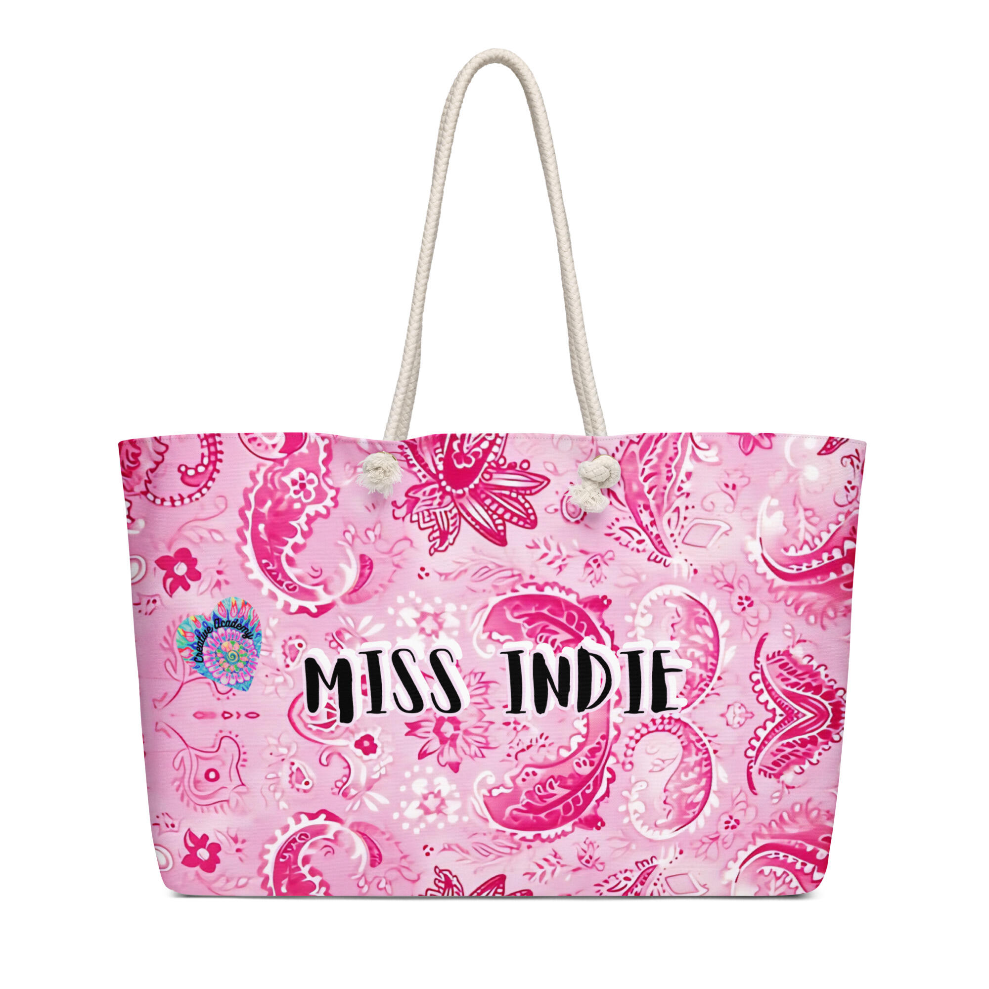 Stilvolle rosa Strandtasche: Hipster Dreams