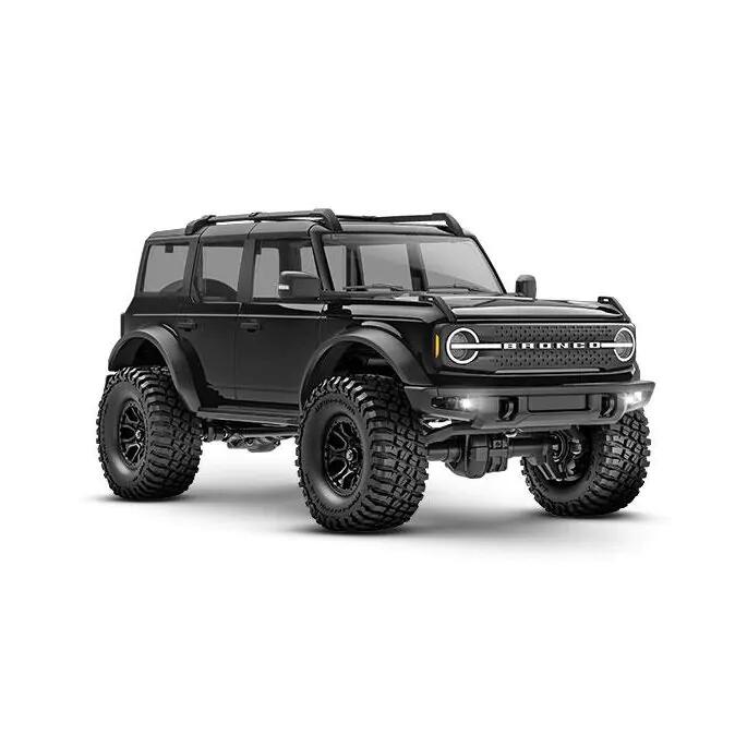 Traxxas 97074-1-BLK TRX-4M 1:18 Scale and Trail Crawler Ford Bronco 4WD Electric Truck with TQ Black RC RTR