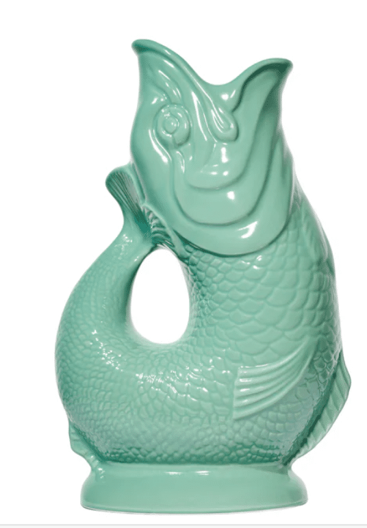 Gluckigluck - Gluggle Jug - fish jug in sea grass green
