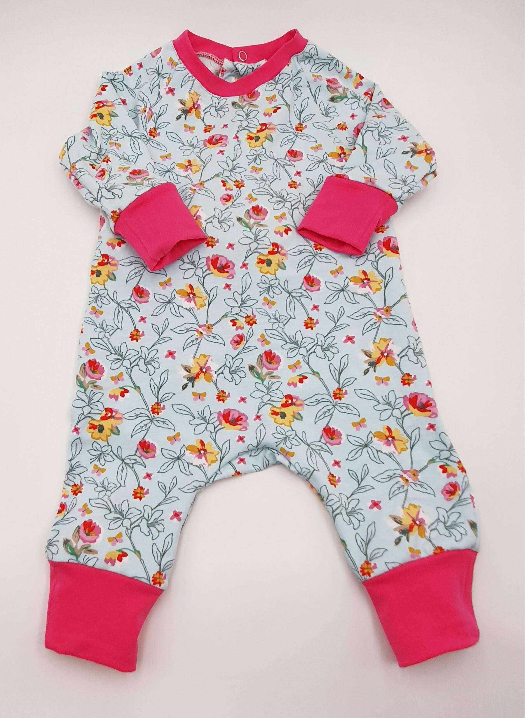 Pyjama évolutif léger  "Flowers" Made in Luxembourg 
