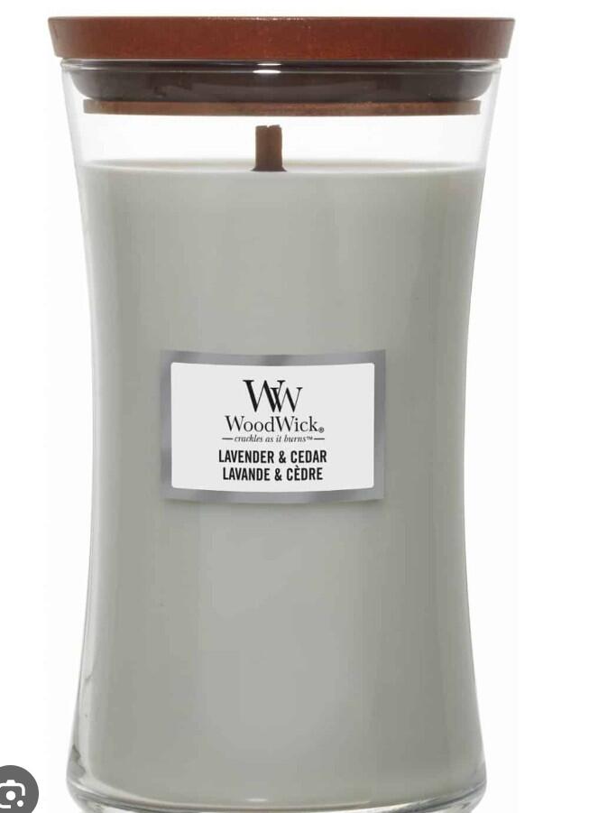 Crackling scented candle Lavender Cedar 710 g Woodwick