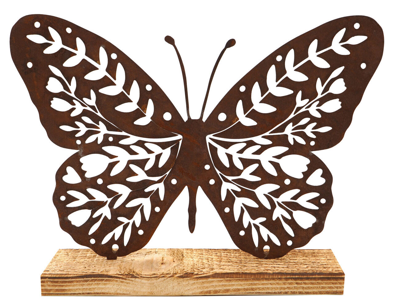 Badeko decorative figurine butterfly, 32 cm, rust brown