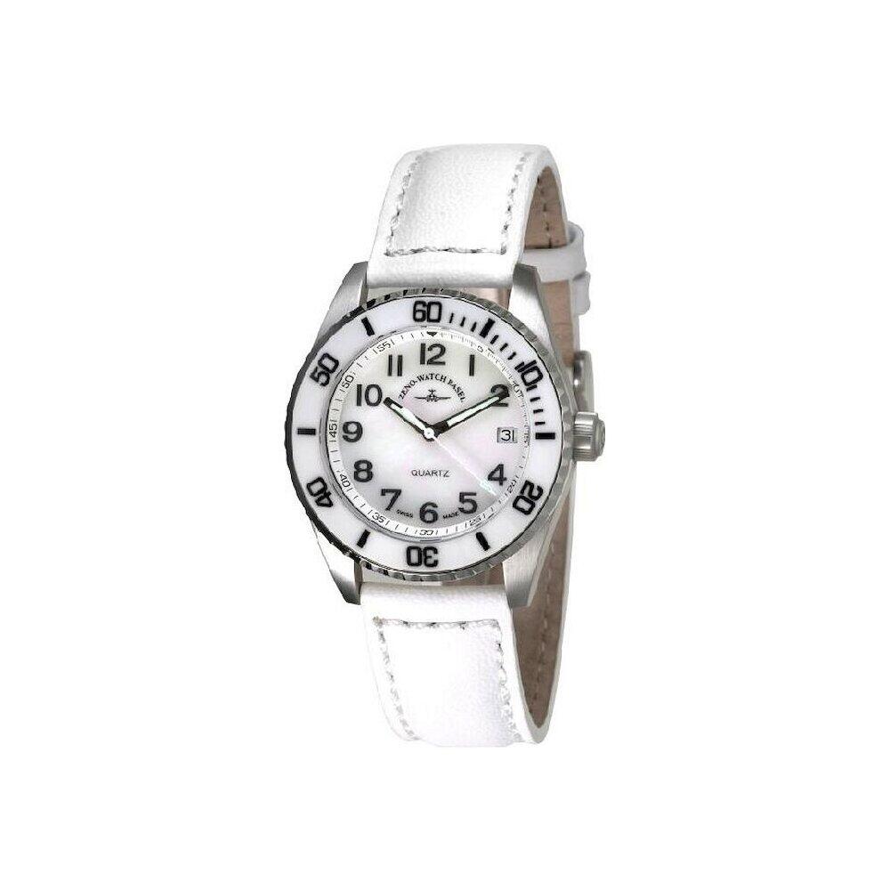 Zeno-Watch - Wristwatch - Women's - Diver Ceramic - Medium Size - White - 6642-515Q-s2