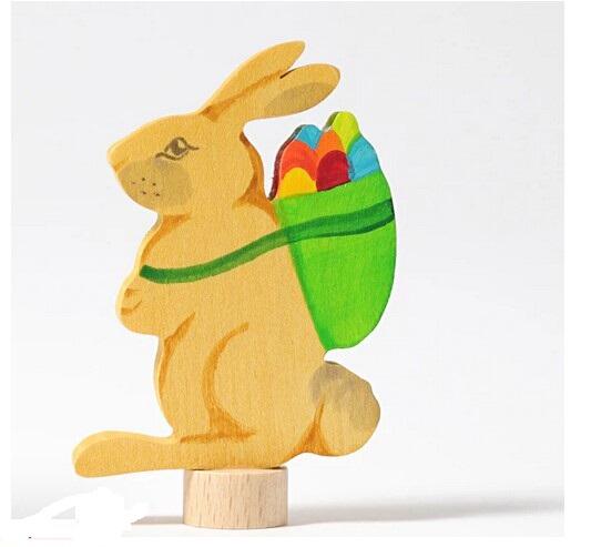 Grimms Steckfigur Lapin avec Panier N° 04231