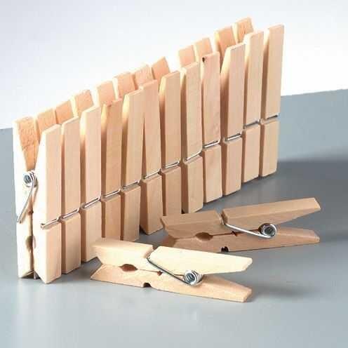 20 Projets créatifs avec des pinces à linge en bois
