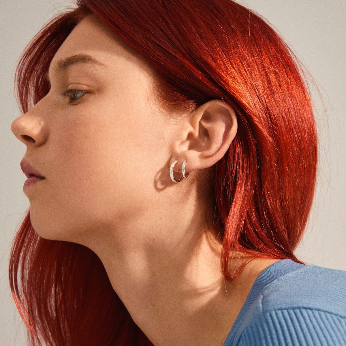 Pilgrim Huggie hoop earrings Happy Letzshop