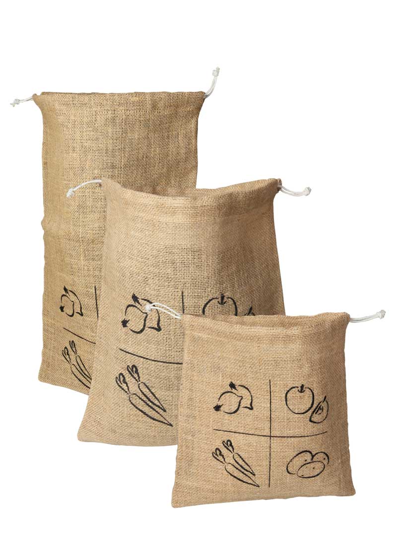 Ah! Table! Jute bag with drawstring and organic cotton Letzshop