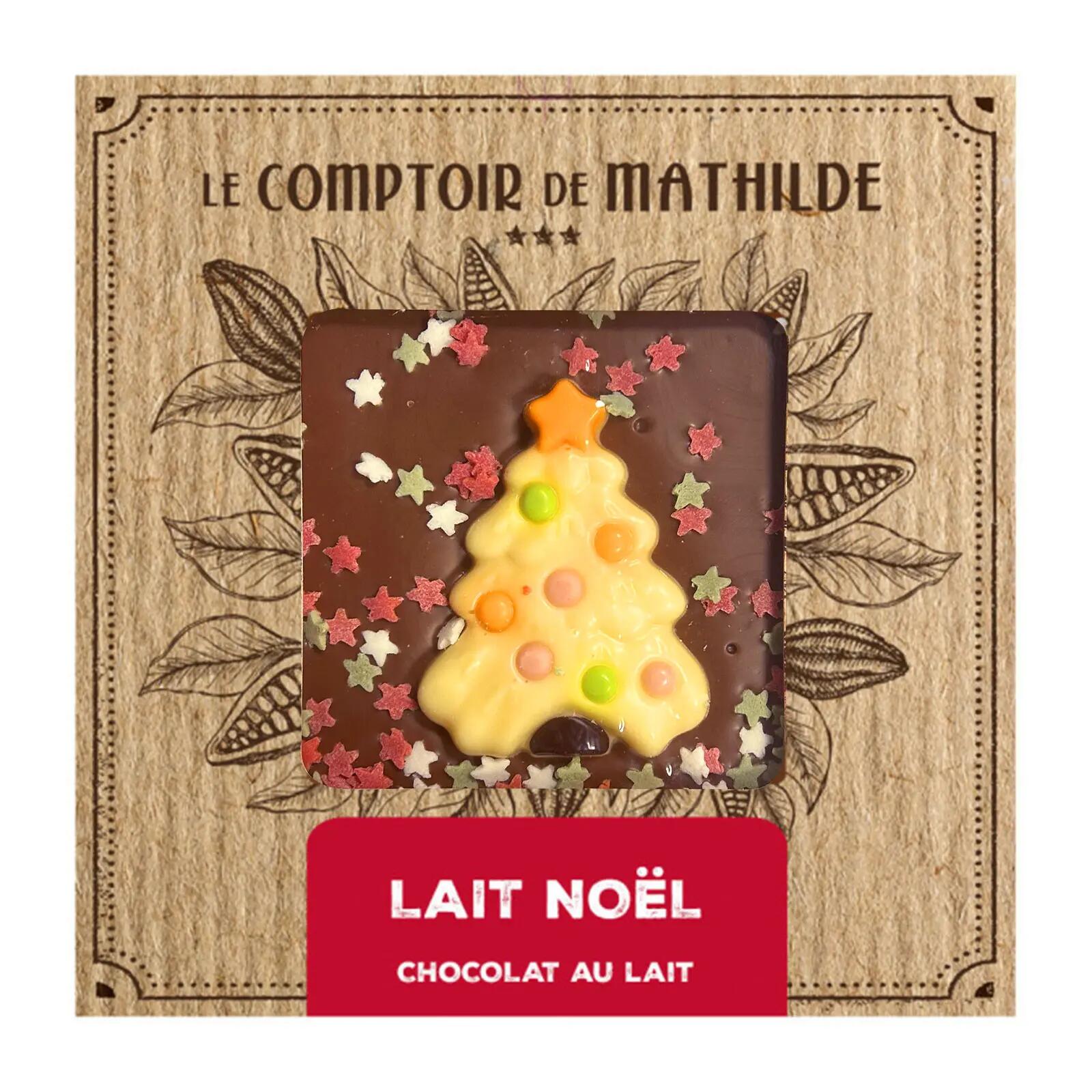 Le Comptoir de Mathilde Milk Chocolate Bar Noël 80 g