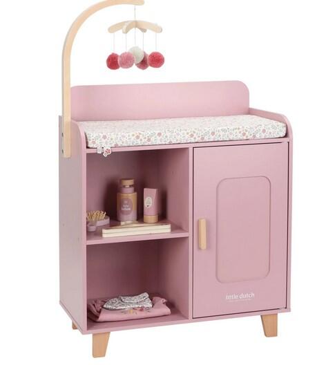 Little Dutch Table à langer pour poupées – rose – Essentials