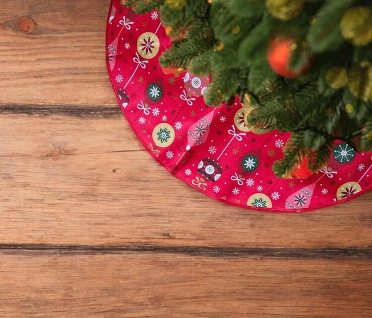 Christmas Jupe de sapin, faite à la main Christmas Jupe de sapin douillette, Christmas Décoration