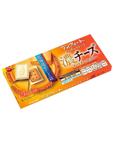 Cheesecake-flavored chocolates with a biscuit center - 60 g - Made in Japan