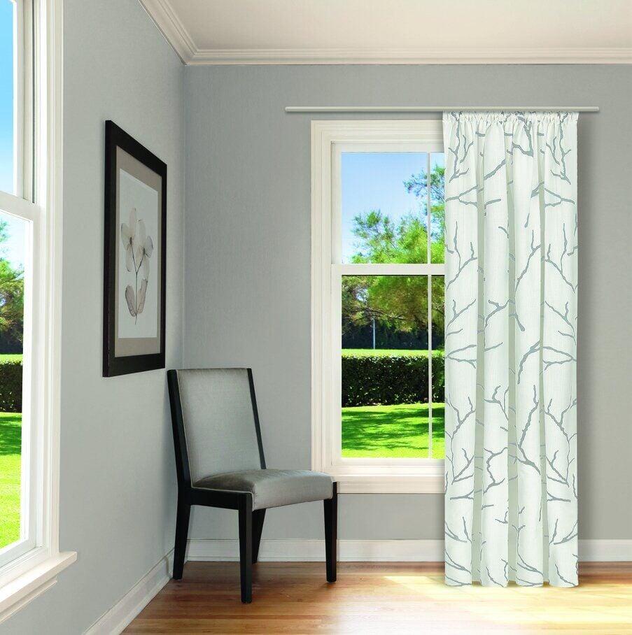 Decorative curtain Feel of Nature light gray, 140 x 245 cm