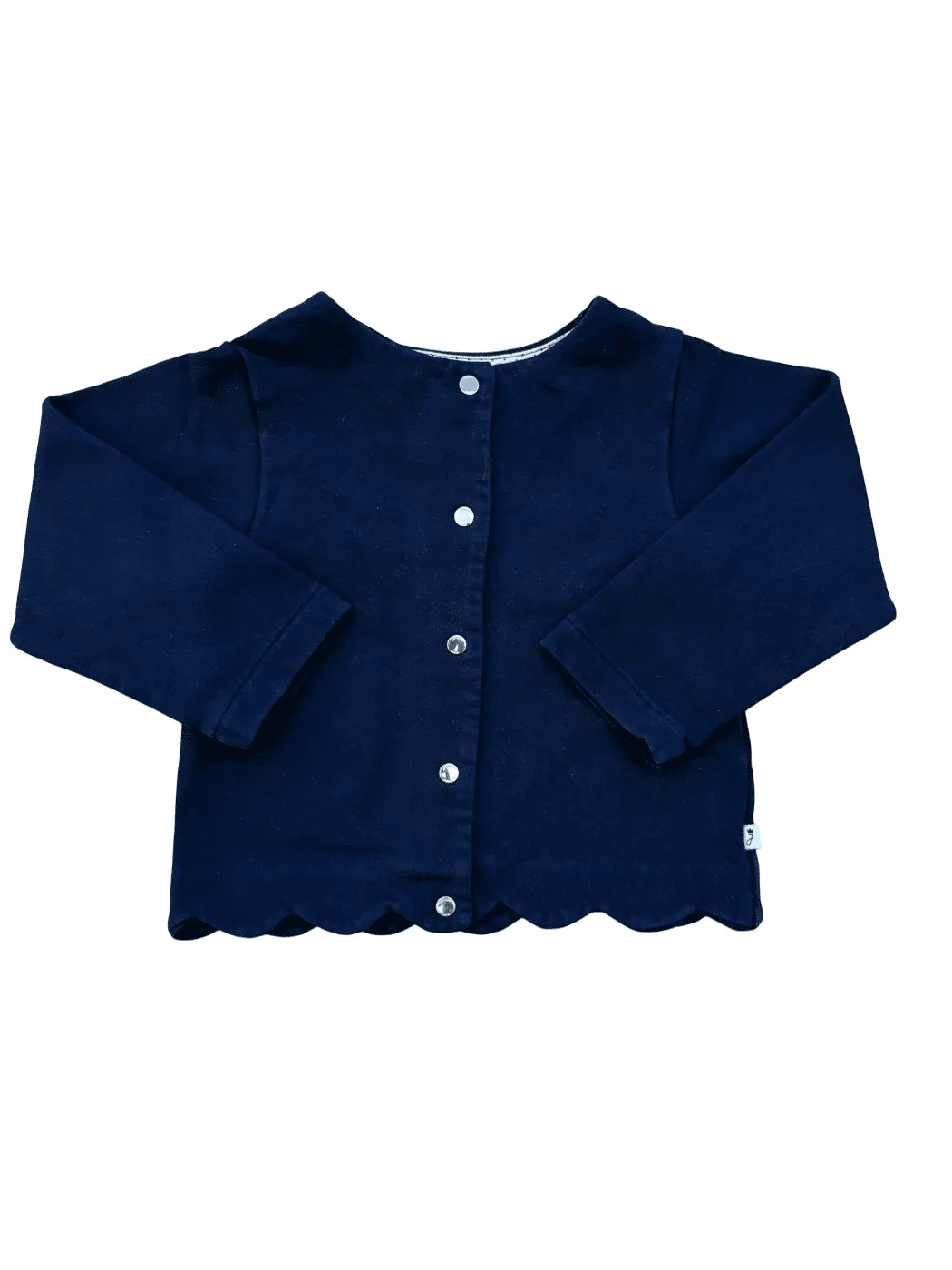 Jacadi cardigan bleu marine à bord festonné (24 mois / 88)