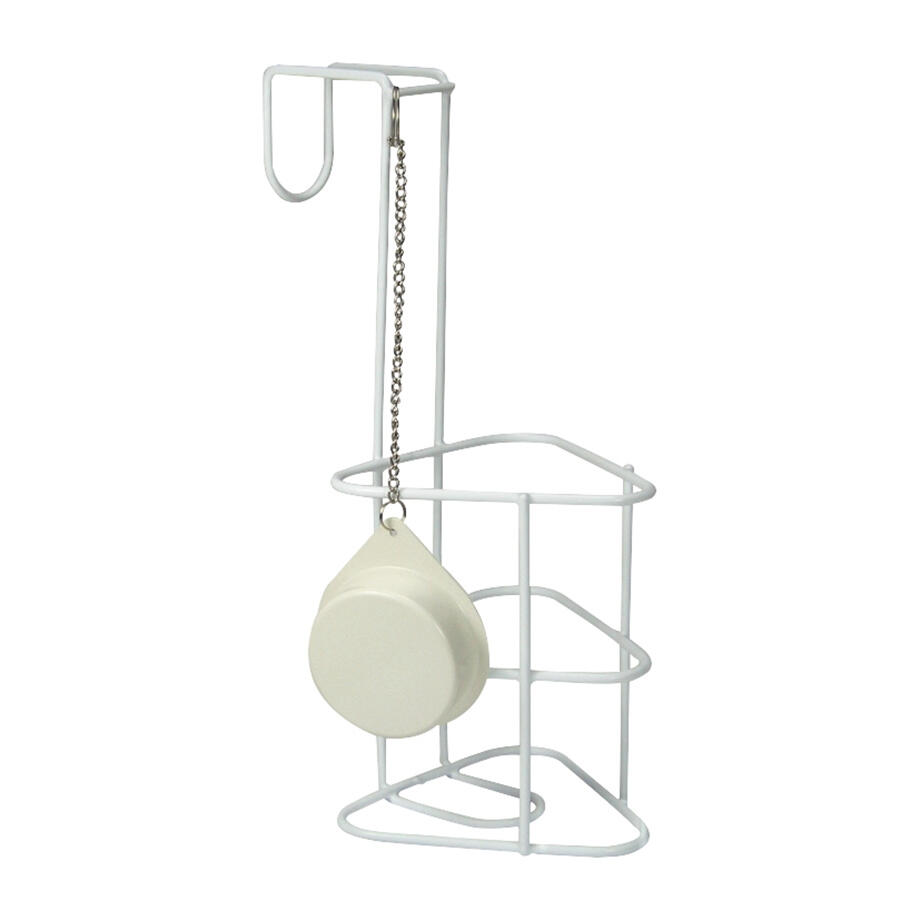 Medimex Urinflaschenhalter, weiß mit Deckel und Kette