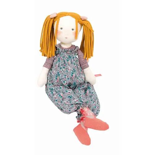 Cloth doll Violette les rosalies