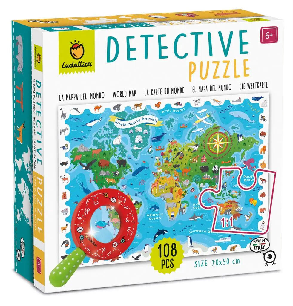 Puzzle de détective - Carte des animaux