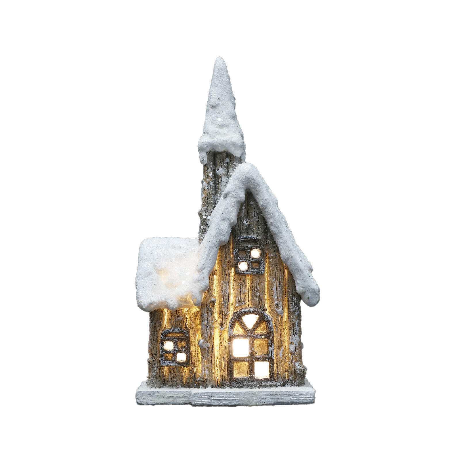 Église avec éclairage LED