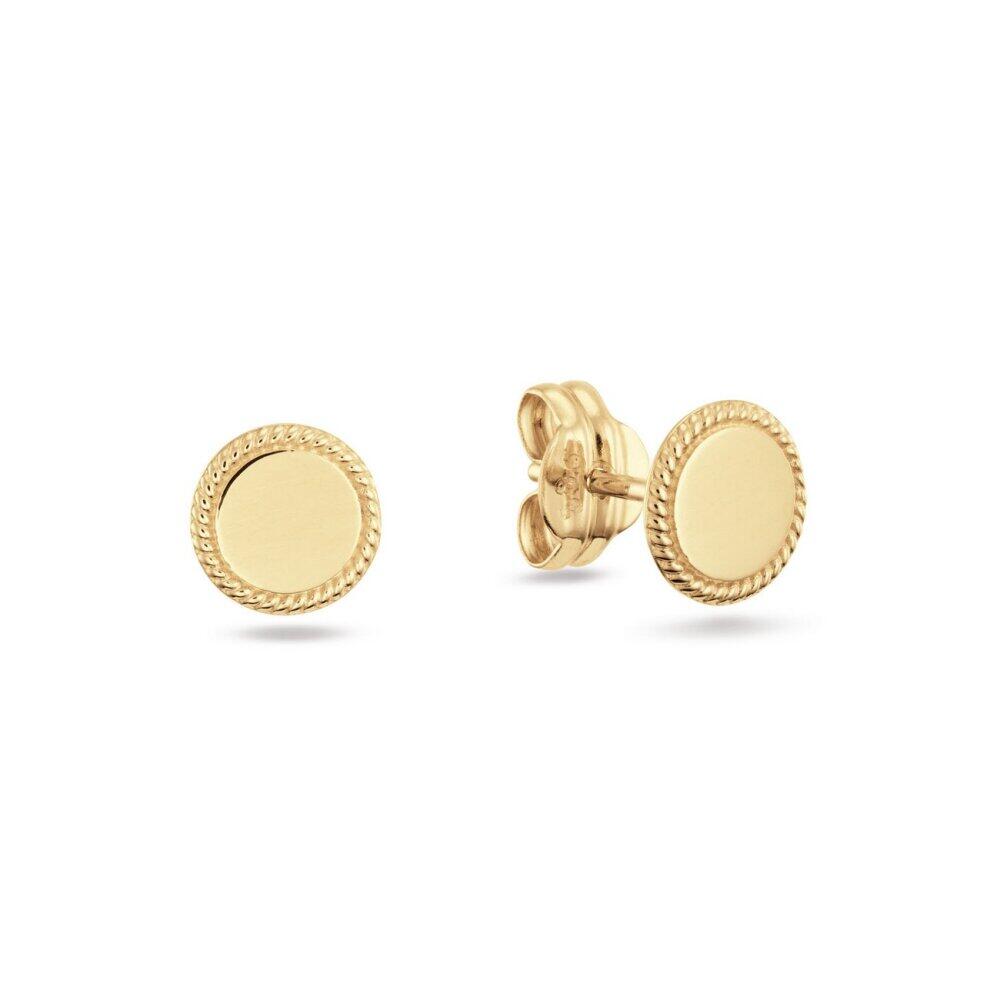 Jackie Gold - JKE25.519 - Stud Earrings - Women's - 14K Yellow Gold - Tournesol - 6mm