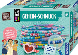Les trois !!! Geheim-Schmuck colliers et bracelets en perles avec des messages cachés !