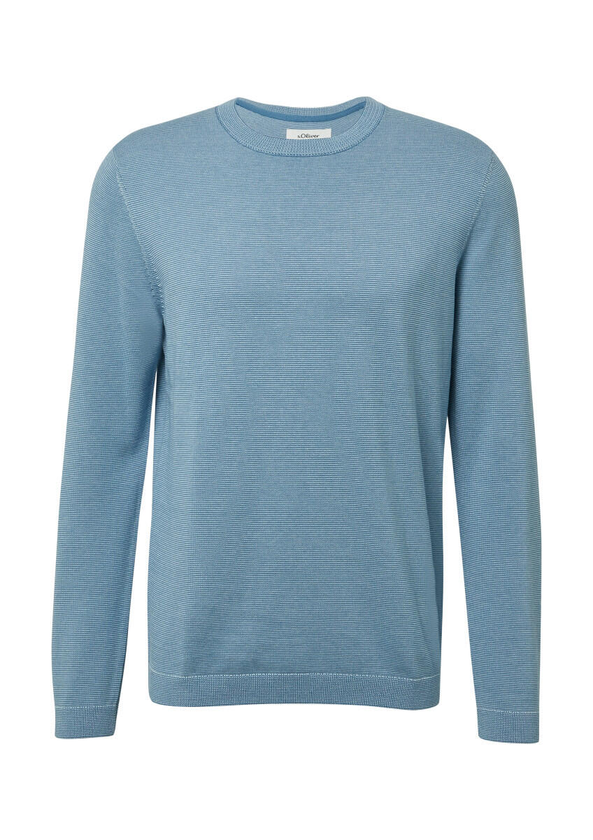 Strick-Pullover mit Crew Neck
