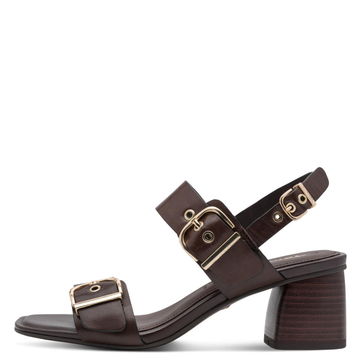 Sandalette mit Blockabsatz und verstellbaren Schnallen