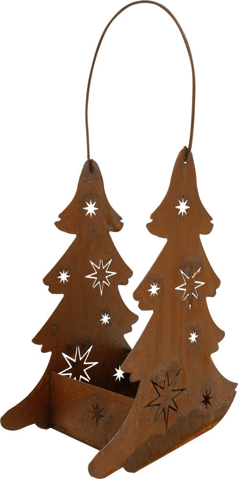 Badeko Deko Lantern Bayerwald 27 cm Rust Brown